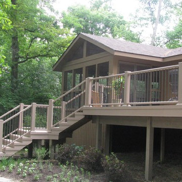 A New Deck with Stone Landings