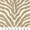 Beige Zebra Woven Chenille Upholstery Fabric By The Yard