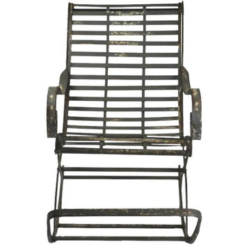 Rocking Chair Ebony Black Iron