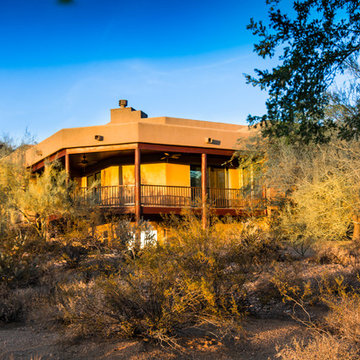 Twilight Shoot - High Desert Home on Mountain Side