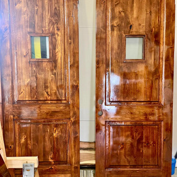 Refinished doors
