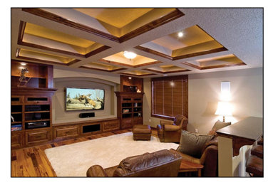 Basement - traditional basement idea in New York