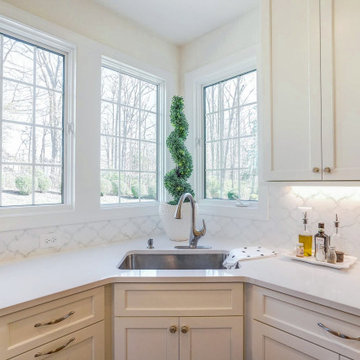 Breathtaking All White Kitchen in Herndon, VA