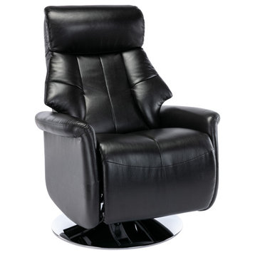 Orleans Recliner, Black Air Leather