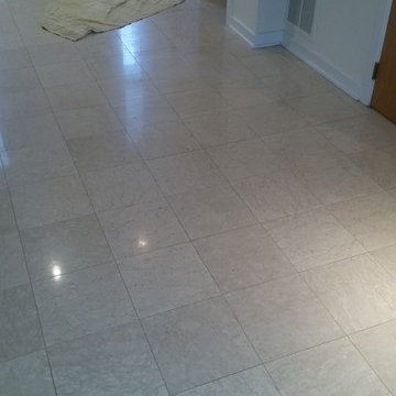 Princeton NJ Botticino Marble Foyer Diamond Honing Refinishing & Polishing