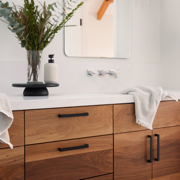 bleached walnut vanity
