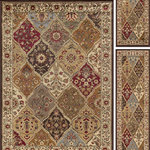 Tayse Rugs - Cambridge Traditional Abstract Multi-Color 3-Piece Area Rug Set - This best selling