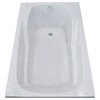 Troy 36 x 60 Rectangular Air Jetted Drop-In Bathtub, Left Drain Configuration