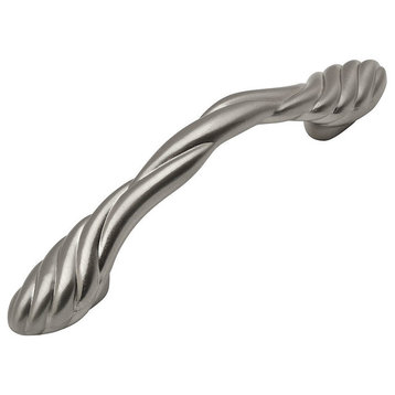 Cosmas 1470SN Satin Nickel 3” and 3-3/4” CTC Twist Cabinet Pull [10-PACK]