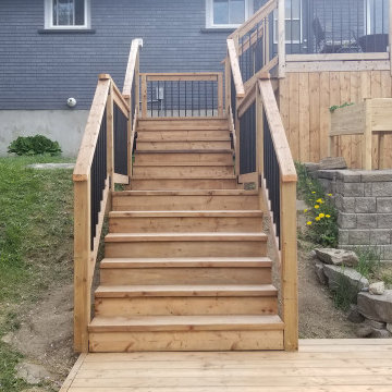 Tiered Deck and Stair System