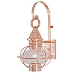 Norwell Lighting - Norwell Lighting 1613-CO-CL Vidalia Onion - One Light Small Outdoor Wall Mount - The Vidalia, Norwell�s finest hand-crafted onion,New Vidalia Onion On Choose Your Option *UL: Suitable for wet locations Energy Star Qualified: n/a ADA Certified: n/a  *Number of Lights: Lamp: 1-*Wattage:100w Edison bulb(s) *Bulb Included:No *Bulb Type:Edison *Finish Type:Black