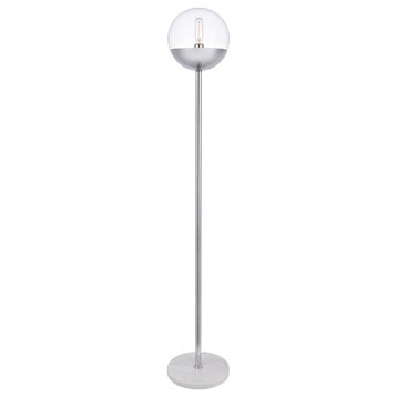Elegant Lighting LD6149C Eclipse Lamp Chrome And Clear