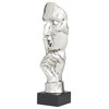 Contemporary Silver Polystone Sculpture 560170