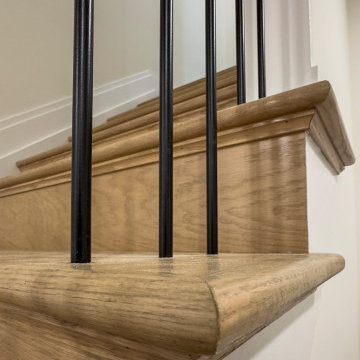 Project #144 | Slightly Curved Transitional Staircase