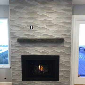 Tiled Fireplace