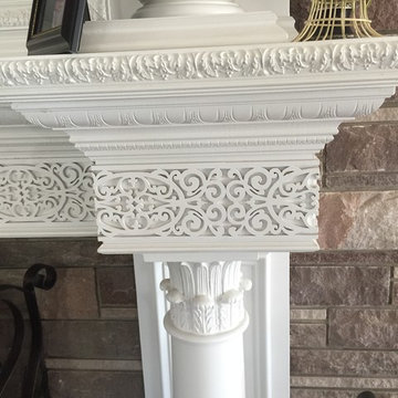 Victorian Fireplace surround with Hidden TV