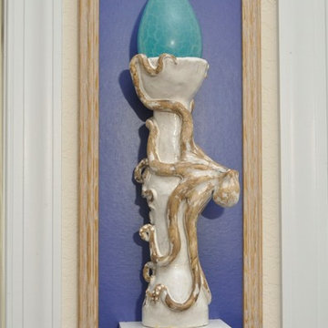 Custom Designed Dining Tables and Artwork