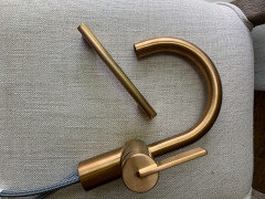 Coordinating hardware with Moen Brushed Gold