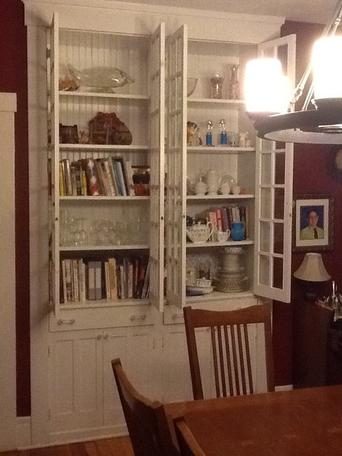 What to do with beautiful builtin china in dining room?