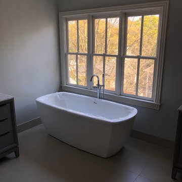Atlanta Bath Remodel - Curbless Shower , Shower Linear Drain