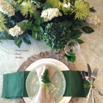 Saint Patrick's Day Tablescape Place Setting