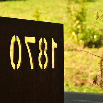 Steel House Number Plaque