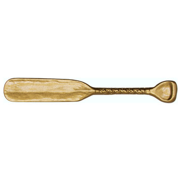 Wrapped Handle Canoe Paddle Cabinet Pull, Lux Gold