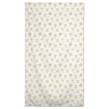 Cream Snowflakes 11 58x102 Tablecloth