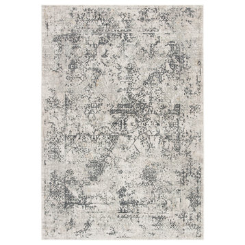 Jaipur Living Yvie Abstract White/Gray Area Rug, 3'11"x5'11"