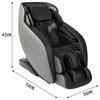 Koppla Black Faux Leather Zero Gravity Recliner 3D Programmable Massage Chair