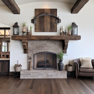 Gorgeous Fireplace Mantels with Wooden Corbels