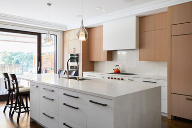 Inspiration for a contemporary kitchen remodel in Toronto