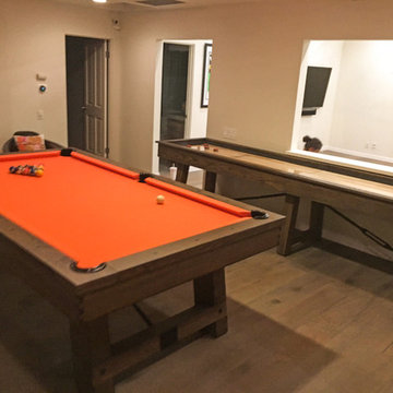 Rustic Pool Table and Shuffleboard Los Angeles