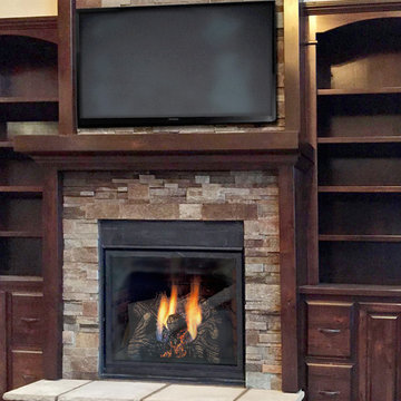 Fireplaces using Buechel Stone