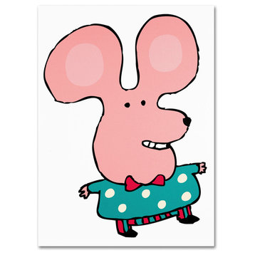 'Happy Mr. Mouse' Canvas Art by Carla Martell