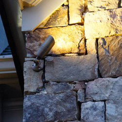 Dacula, GA House and Backyard Project LED Brass Up Light Fixture - Outdoor Wall Lights And Sconces