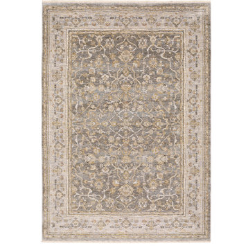 Oriental Weavers Sphinx Maharaja 040M1 Traditional Rug, Gray and Gold, 2'0"x3'0"