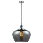 Innovations Lighting - 1-Light Large Fenton 11" Pendant, Polished Chrome, Glass: Plated Smoke - A truly dynamic fixture, the Ballston fits seamlessly amidst most decor styles. Its sleek design and vast offering of finishes and shade options makes the Ballston an easy choice for all homes.