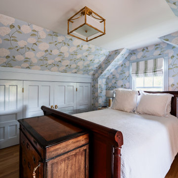 Fearless Finishes: A Home Transformed by Rich Hues and Lively Wallpaper