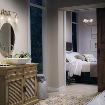 Niles 3 Light Bath Light in Antique Pewter