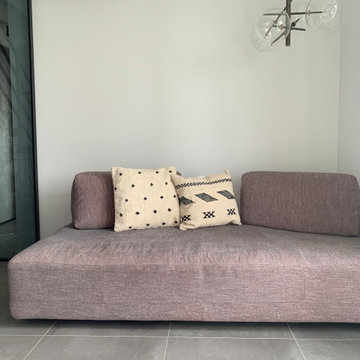 Grigio e vinaccia per un duplex a Milano. Mq 100