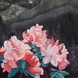 Forest Park Rhodies by Kendra Larson - Artwork