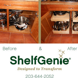 ShelfGenie Glide-Out Before & Afters - Kitchen Drawer Organizers