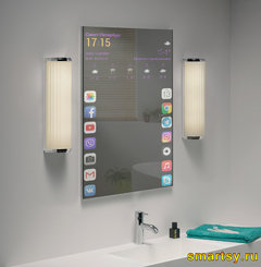 Незапотевающее зеркало в ванную. Подогрев зеркал MAGNUM Look 29 см x 29 см