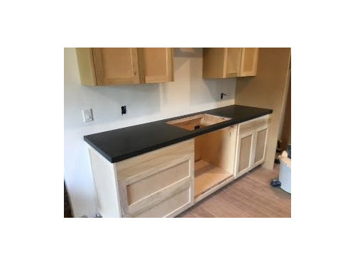 Contractor Installed Cabinets Before Painting