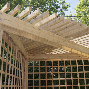 Red cedar pergola/screan