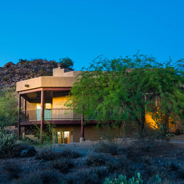 Twilight Shoot - High Desert Home on Mountain Side