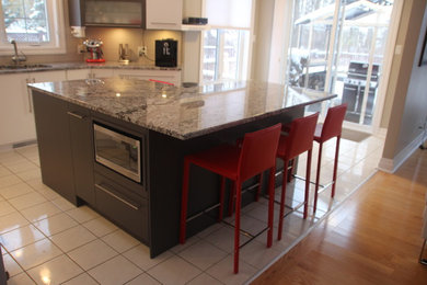 Inspiration for a contemporary kitchen remodel in Ottawa