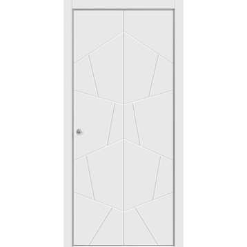Sliding Closet Bi-fold Doors 36 x 80 | Planum 0990 Painted White