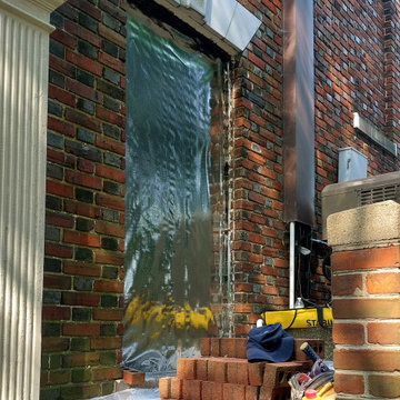 Brick Repair: Brick In Old AC Unit